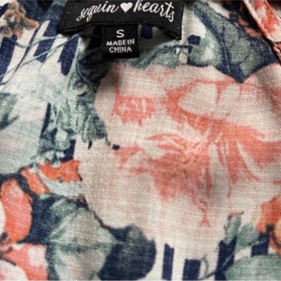 Women’s Floral Stripe Jumpsuit - Picture 7 of 7